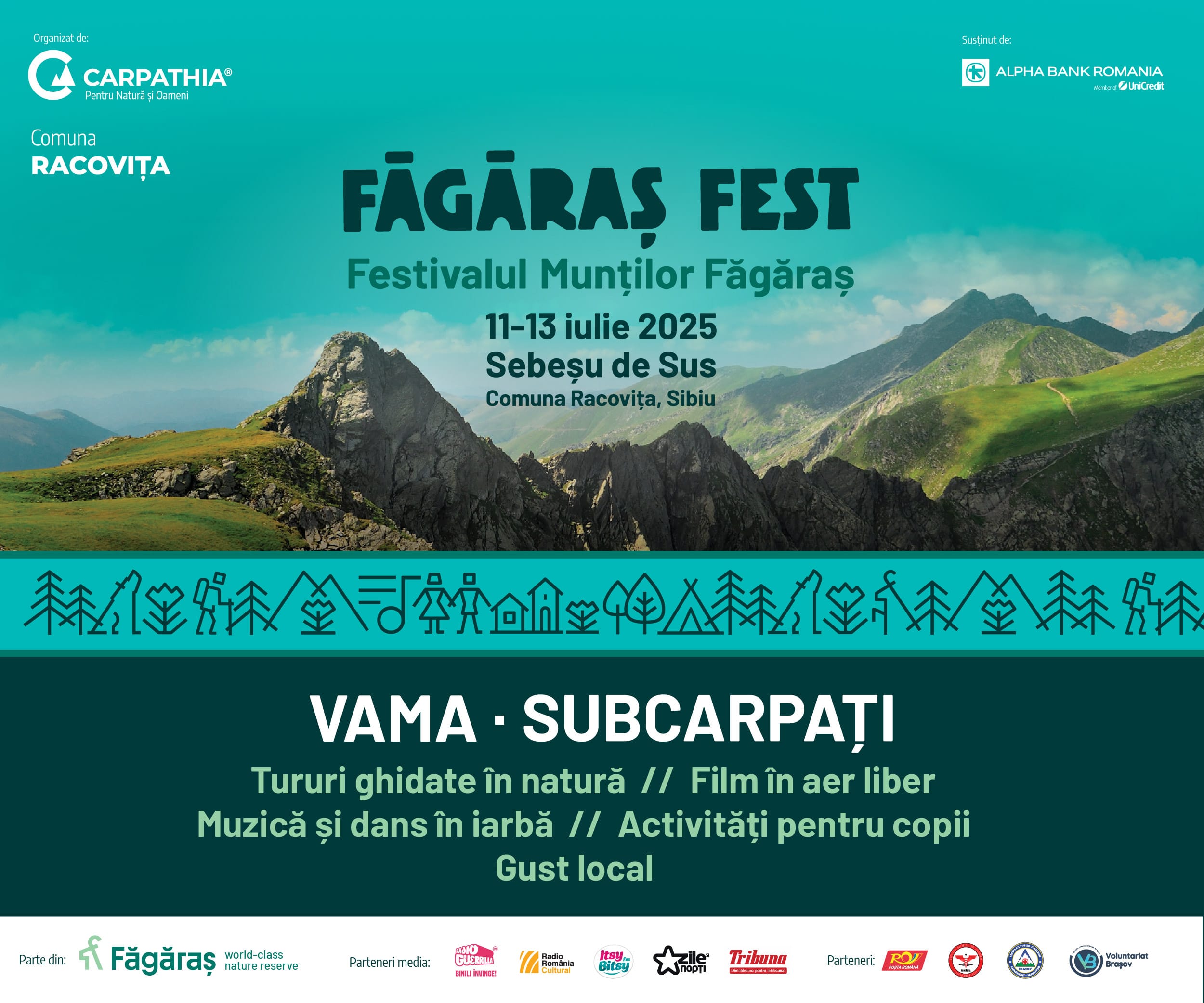 11 – 13 iulie: Făgăraș Fest revine în 2025 la Sebeșu de Sus, comuna Racovița